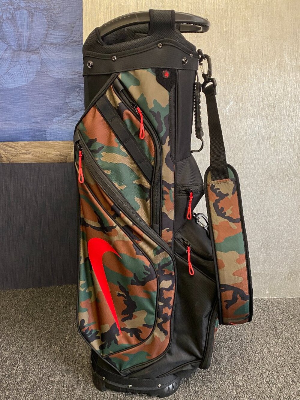 NIKE 4 WAY GOLF BAG GREEN CAMO